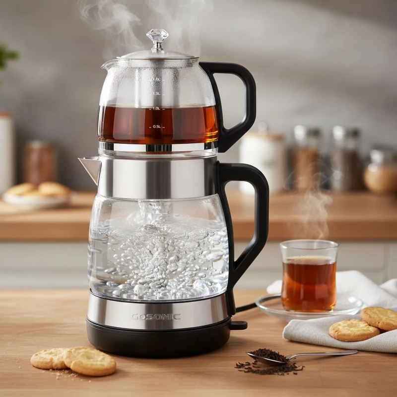 چایی ساز روی هم گوسونیک مدل GTS783