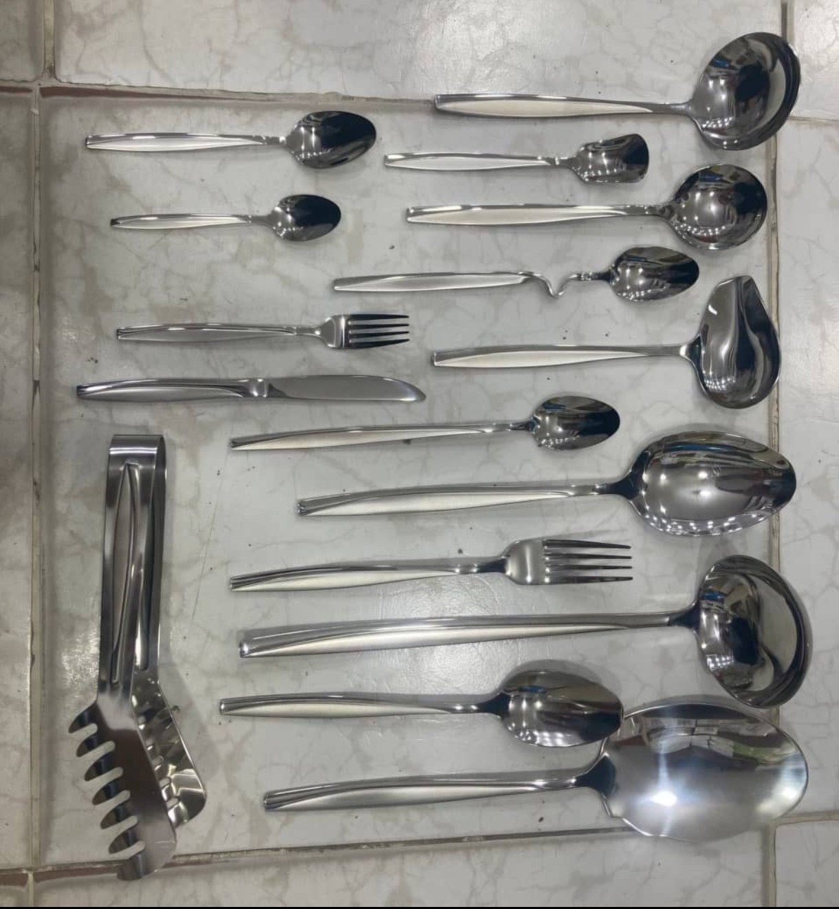 سرویس قاشق چنگال ۱۴۴ پارچه ماینز استیل یونیک